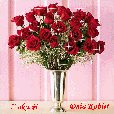Bukiet pięknych czerwonych róż z Okazji Dnia Kobiet